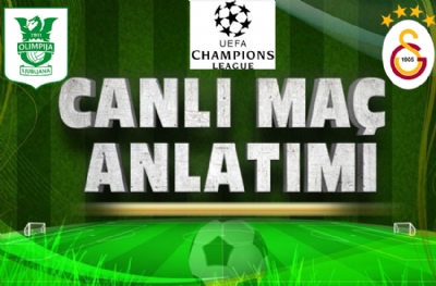 Olimpija Ljubljana - Galatasaray Şampiyonlar Ligi maçı: Canlı anlatım ve canlı skor!