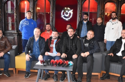 Trabzonspor taraftarlarından İsrail'e protesto