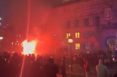 Galatasaray taraftarı ile Danimarka polisi arasında çatışma çıktı! İşte nedeni