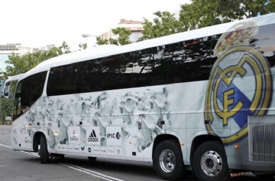 Real Madrid otobüsü kaza yaptı!