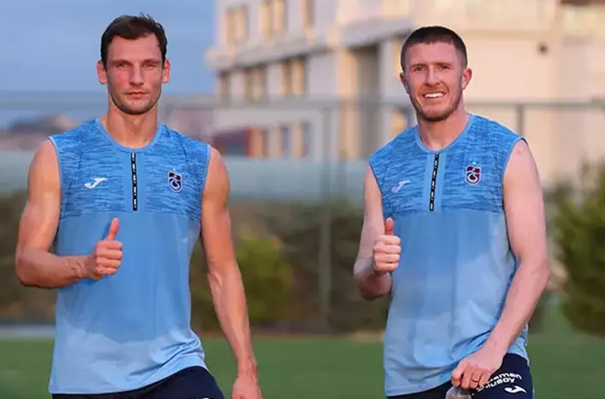 Trabzonspor'un yeni transferleri Borna Barisic ve John Lundstram'dan taraftara mesaj