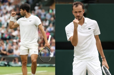 Alcaraz ve Medvedev, Wimbledon'da yarı finalde