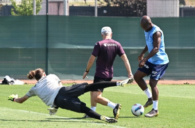 Trabzonspor pas ve şut çalıştı