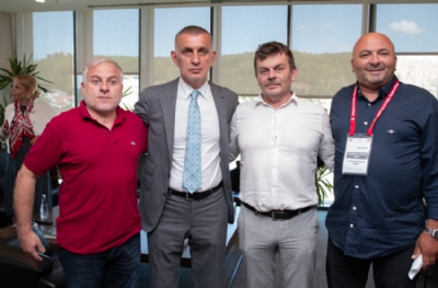 TFF 2. ve 3. Lig kulüplerinin başkanlarından İbrahim Hacıosmanoğlu'na ziyaret