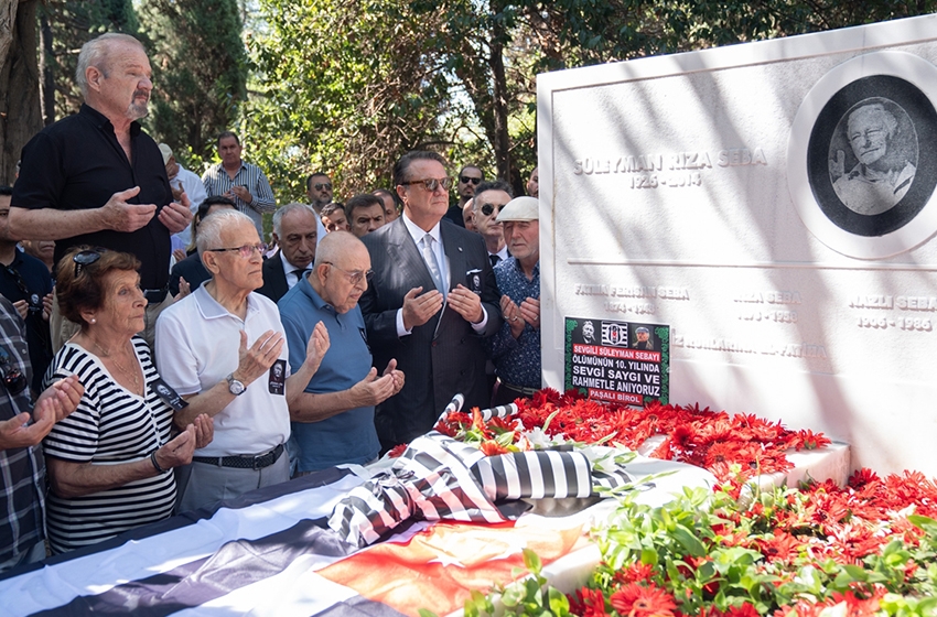 Efsane başkan Süleyman Seba kabri başında törenle anıldı