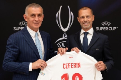 TFF Başkanı Hacıosmanoğlu, UEFA Başkanı Ceferin ile görüştü