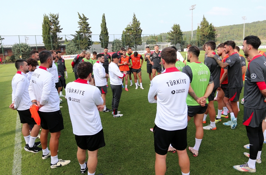 A Milli Futbol Takımı, Galler maçı hazırlıklarını sürdürdü