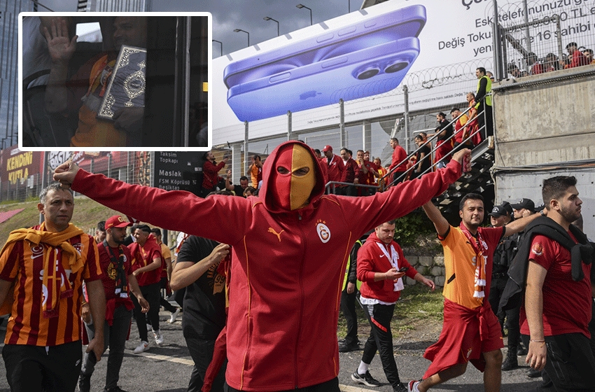 Galatasaraylılar Kadıköy'e Kur'an-ı Kerim ile gitti