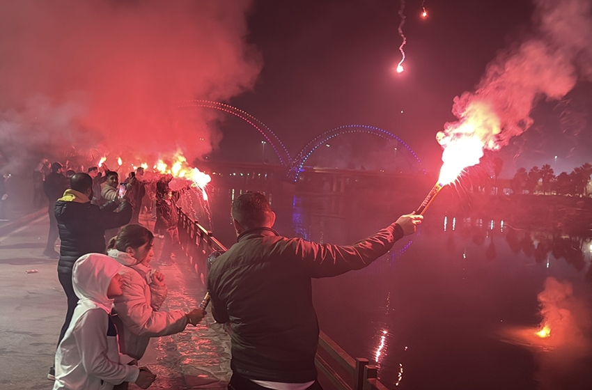 Adana Demirsporlu taraftarlar, kulübün 84. kuruluş yıl dönümünü kutladı