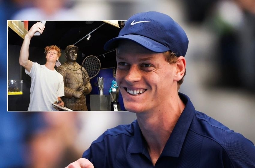 Şanghay’da Jannik Sinner’e Çin savaşçısı tarzında heykel sürprizi