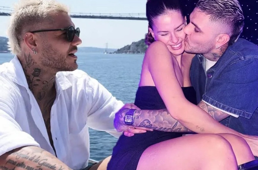 Icardi ve sevgilisi karşılıklı bağrıştı! Komik görüntü 