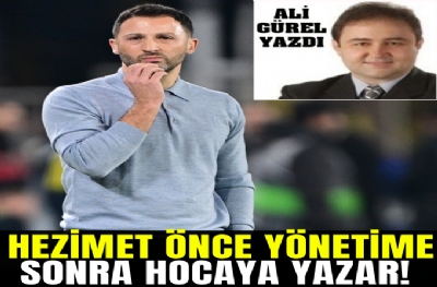 HEZİMET ÖNCE YÖNETİME SONRA HOCAYA YAZAR!