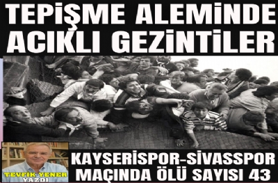 TEPİŞME ALEMİNDE  ACIKLI GEZİNTİLER